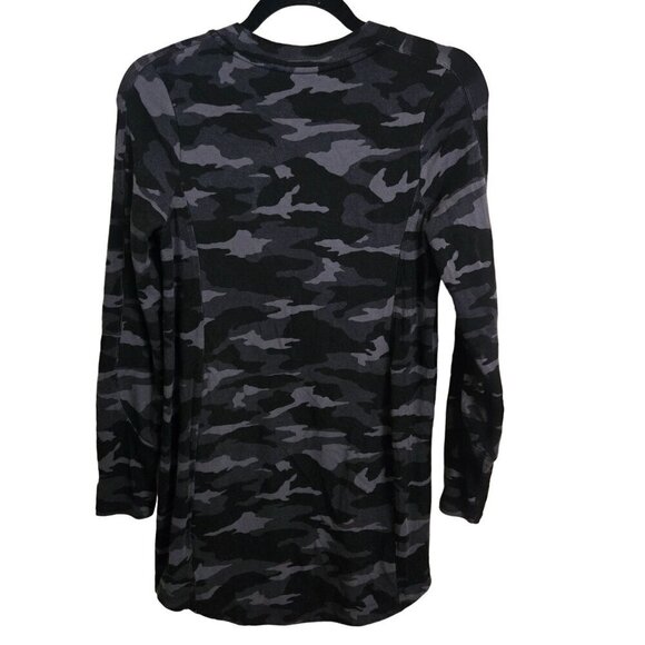 Athleta Balance Printed Dress Black Luxe Camo Pockets Crewneck Size XS - Picture 3 of 14